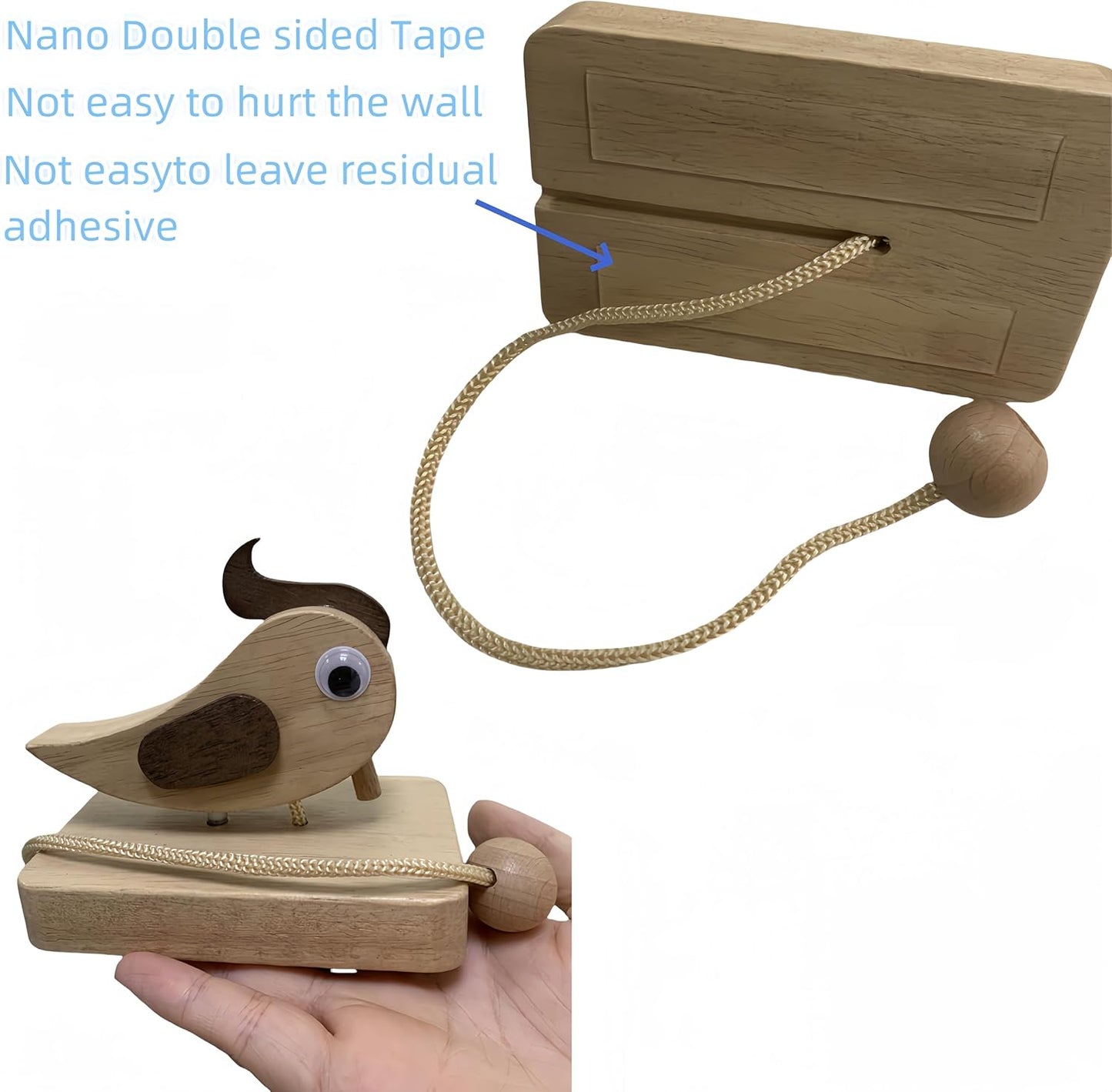 Unique Wooden Bird Door Knocker