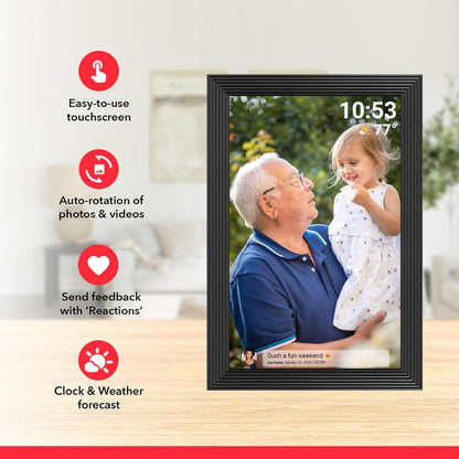 Clear Digital Picture Frame with Video and Camera