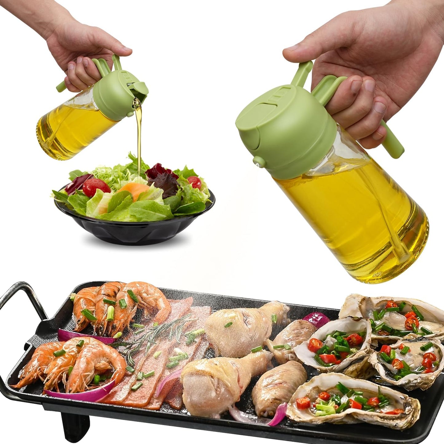 Easy Oil Spray Dispenser Bottle for Healthy Cooking
