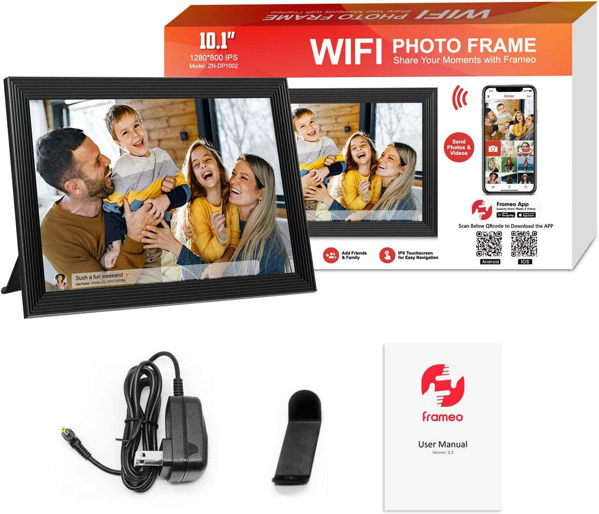 Clear Digital Picture Frame with Video and Camera