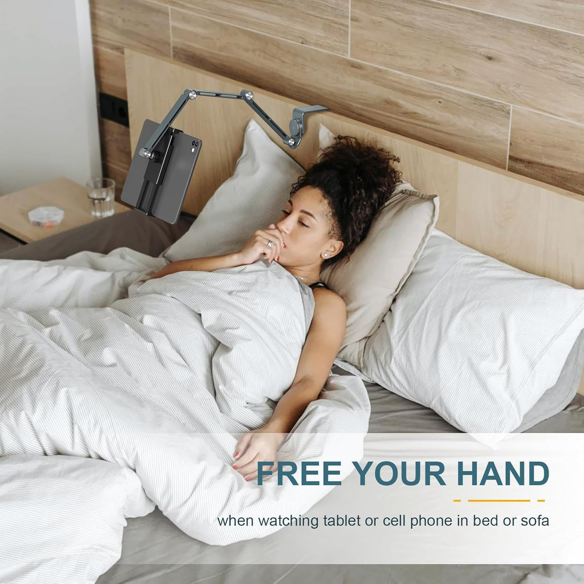 Portable Folding Tablet Holder with 360 Degree Rotation