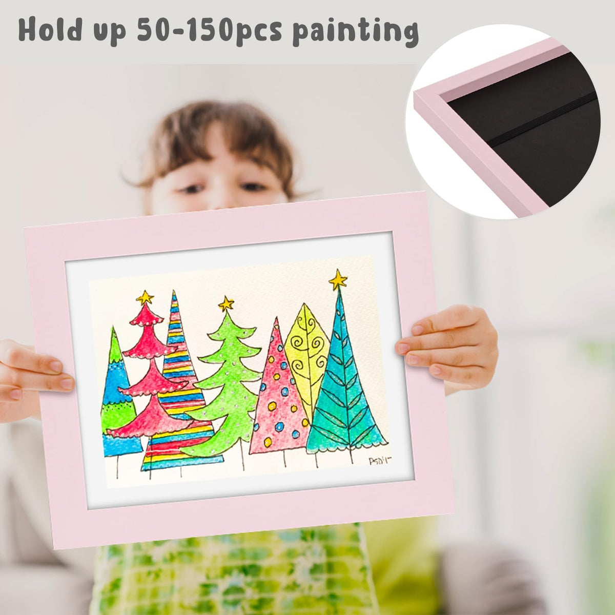 Colorful Kids Art Magnetic Picture Frame