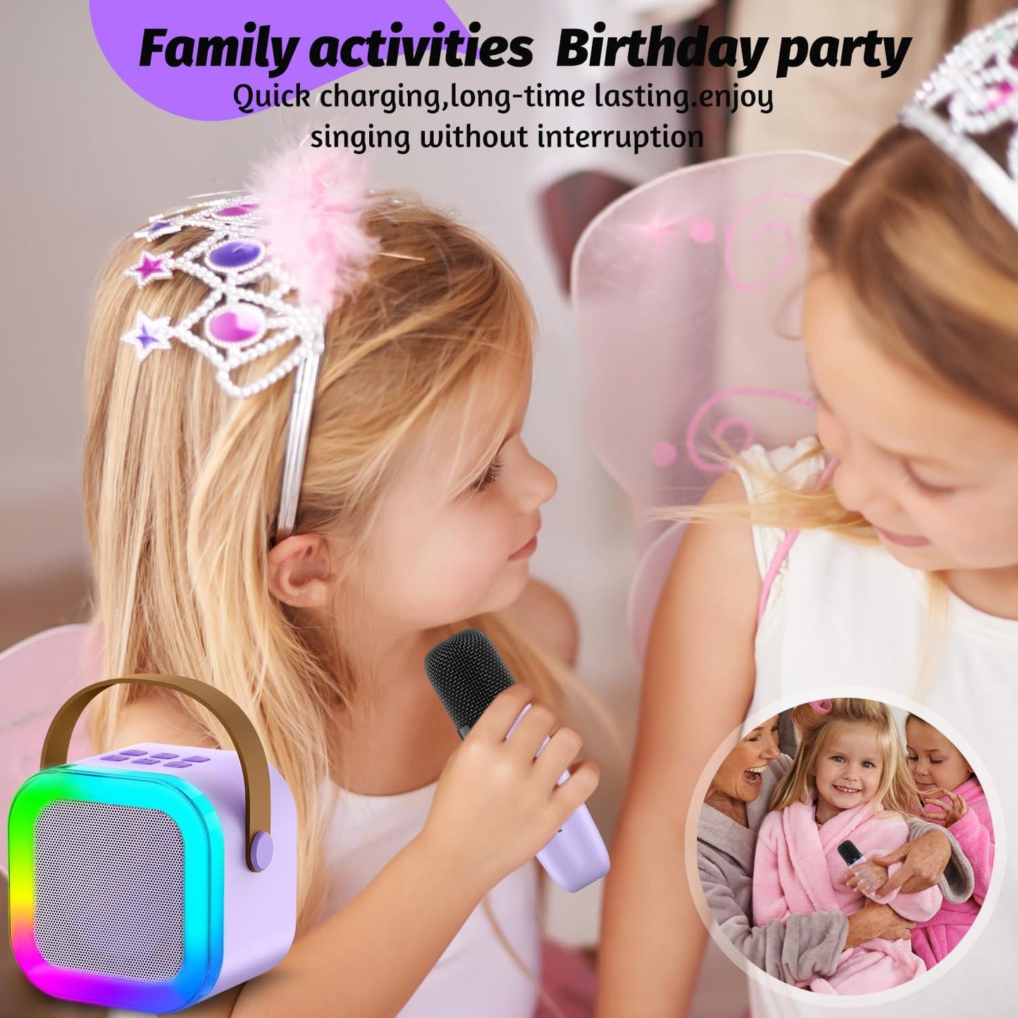 Portable Home Karaoke Bluetooth Speaker System