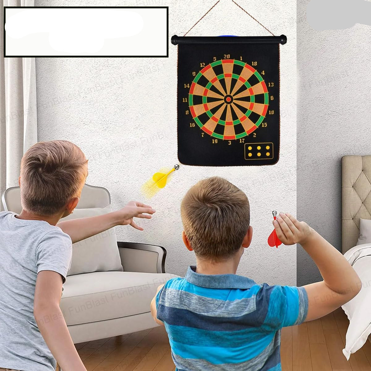 Kids Magnetic Dartboard Set