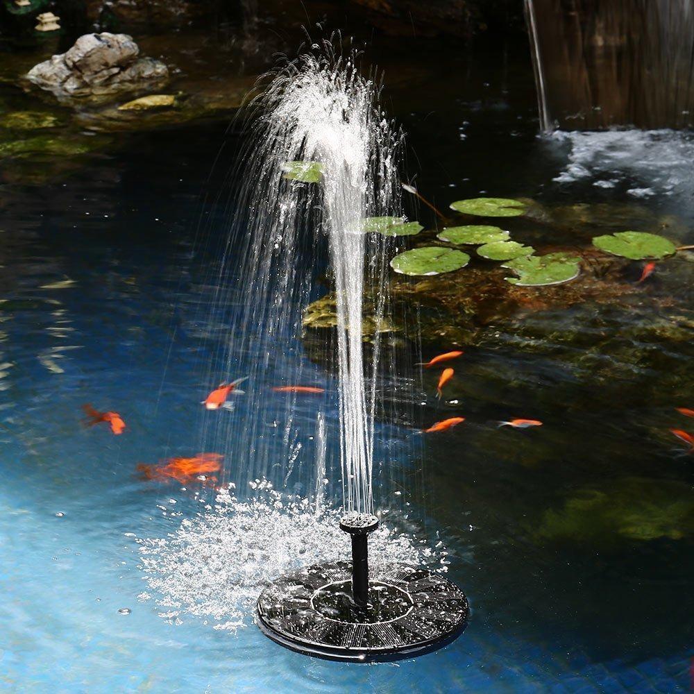 Solar Powered Fountain Pump for Garden or Pond Decoration - Yeezlab