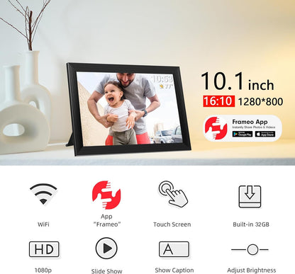 Clear Digital Picture Frame with Video and Camera