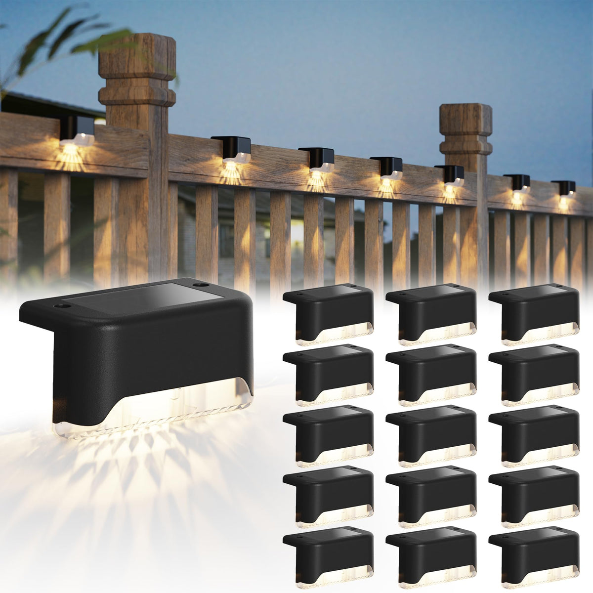 Outdoor 16 Pack Solar Powered LED Path Lights - Yeezlab
