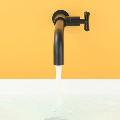 Modern Wall Mount Bathroom Faucet Cross Handle