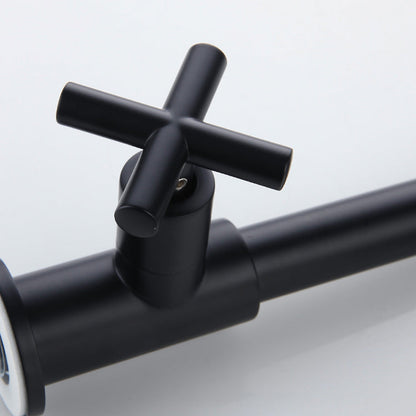 Modern Wall Mount Bathroom Faucet Cross Handle