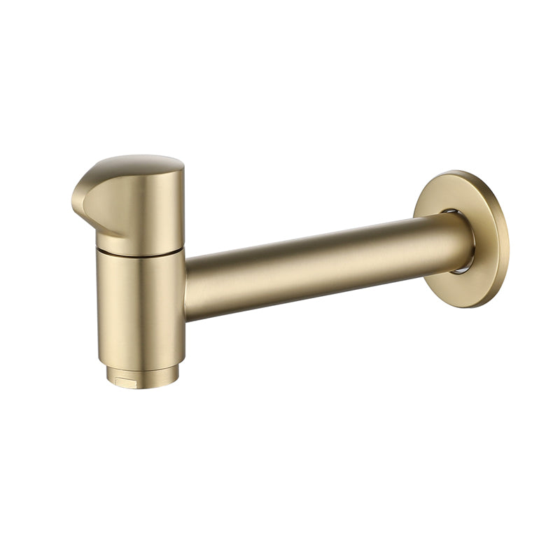 Modern Wall Mount Bathroom Faucet Cross Handle