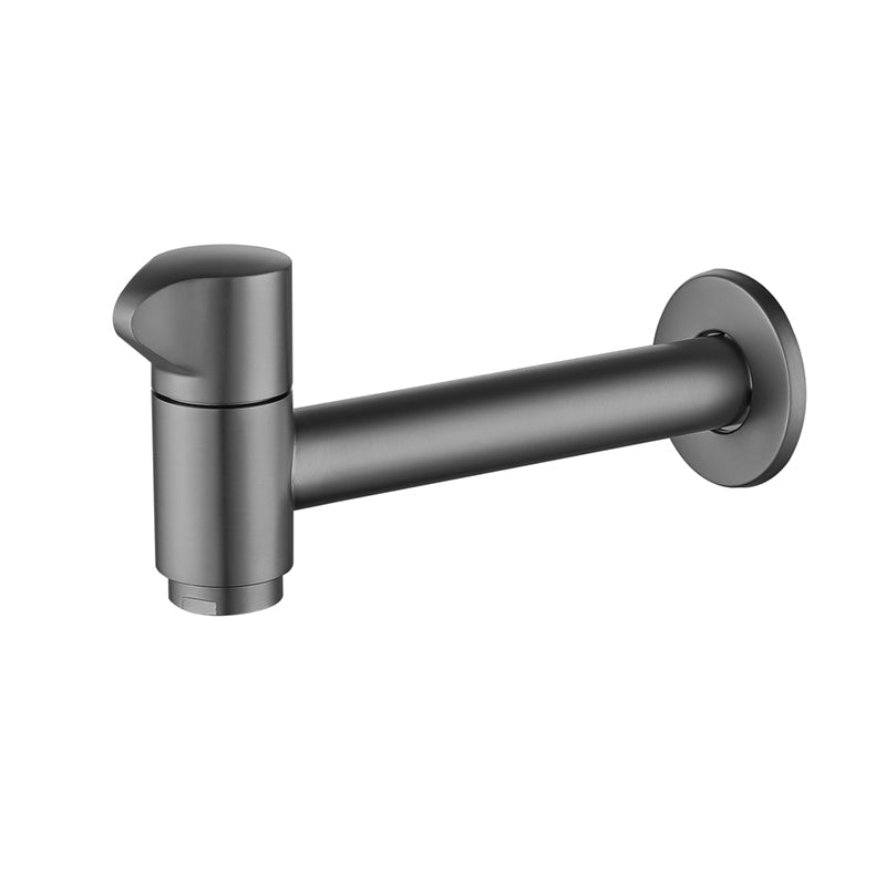 Modern Wall Mount Bathroom Faucet Cross Handle