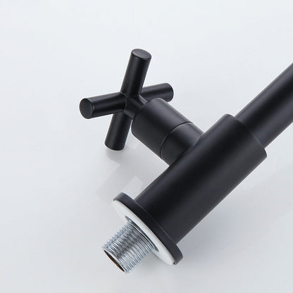 Modern Wall Mount Bathroom Faucet Cross Handle