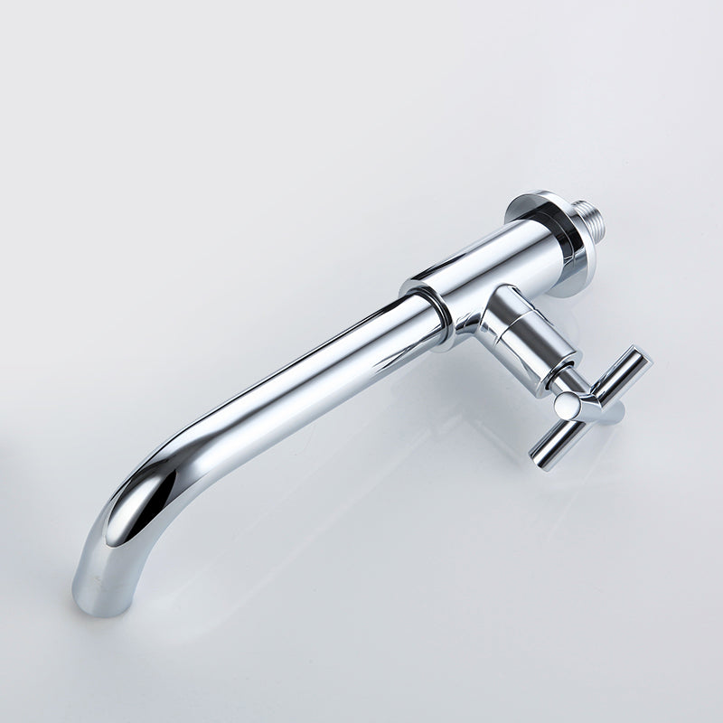 Modern Wall Mount Bathroom Faucet Cross Handle