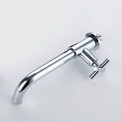 Modern Wall Mount Bathroom Faucet Cross Handle