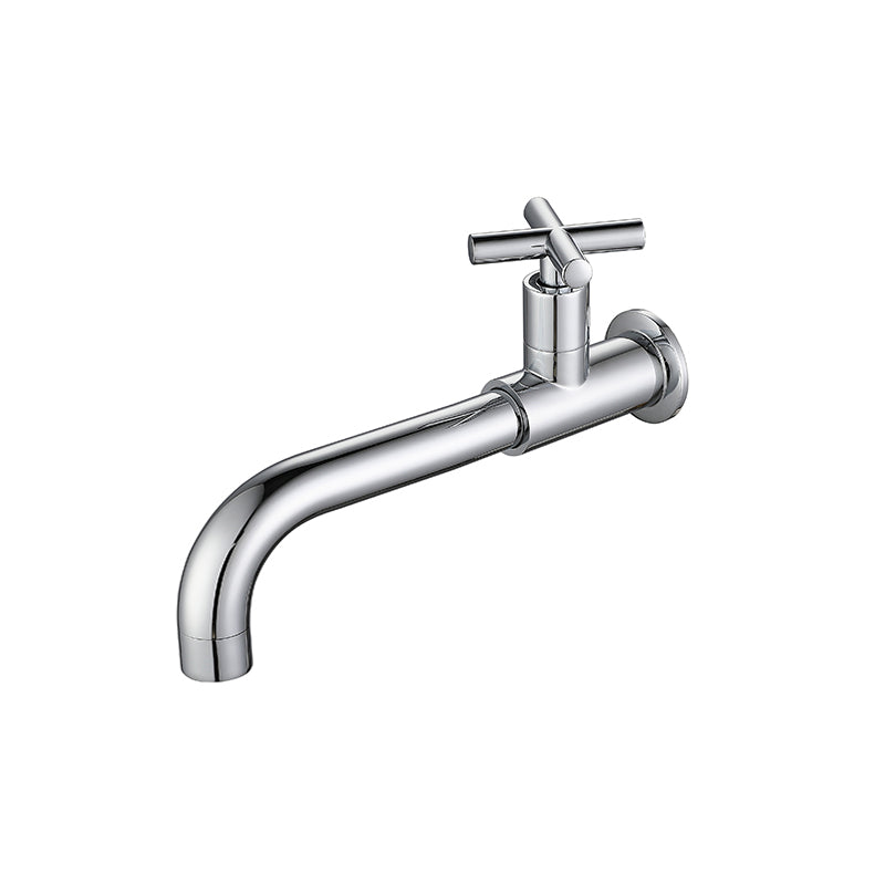 Modern Wall Mount Bathroom Faucet Cross Handle
