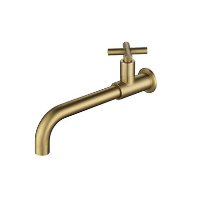 Modern Wall Mount Bathroom Faucet Cross Handle