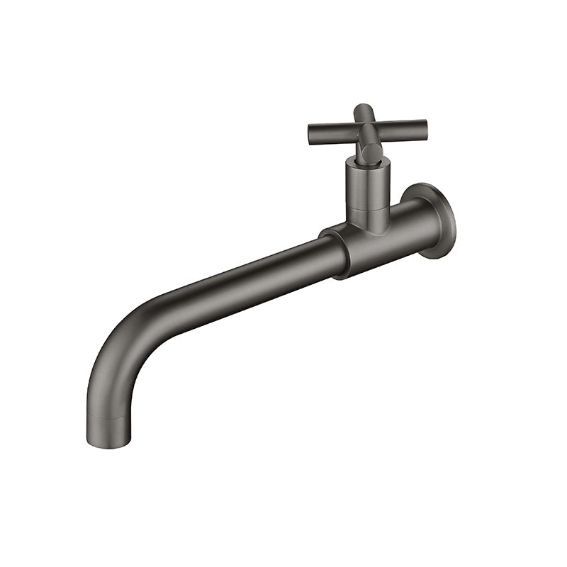 Modern Wall Mount Bathroom Faucet Cross Handle
