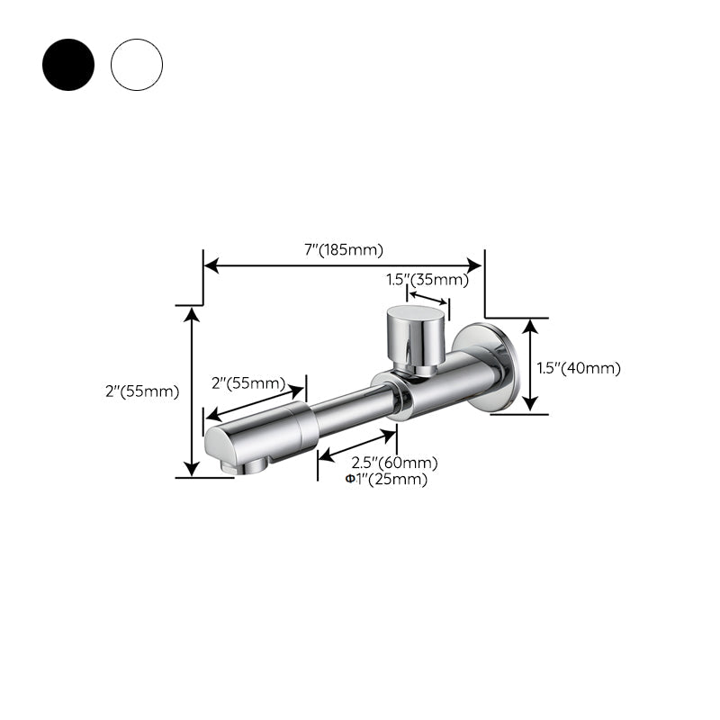 Modern Wall Mount Bathroom Faucet Cross Handle
