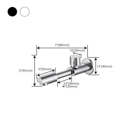 Modern Wall Mount Bathroom Faucet Cross Handle