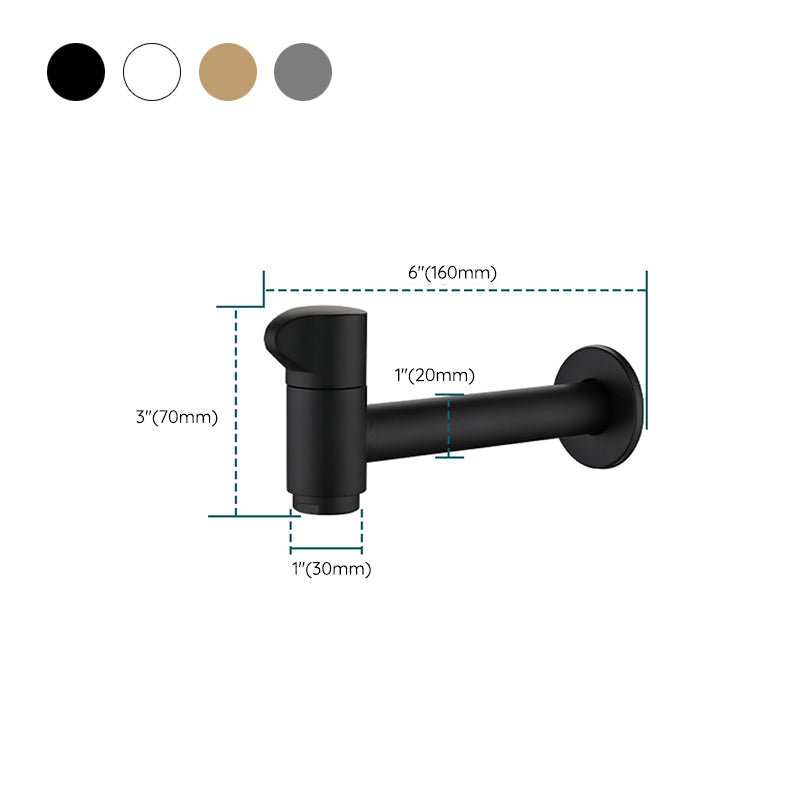 Modern Wall Mount Bathroom Faucet Cross Handle