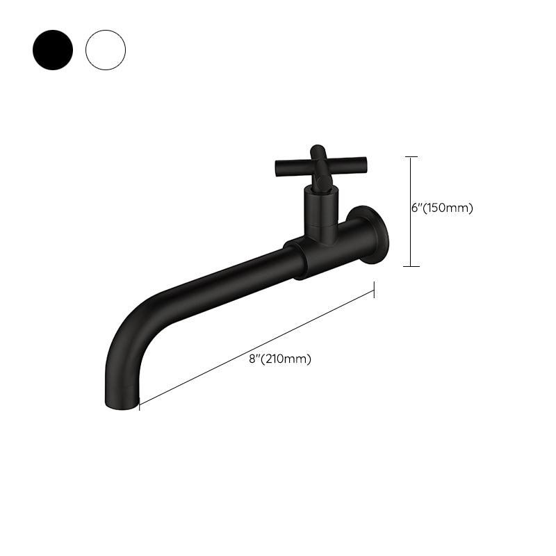 Modern Wall Mount Bathroom Faucet Cross Handle