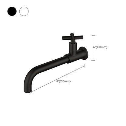 Modern Wall Mount Bathroom Faucet Cross Handle