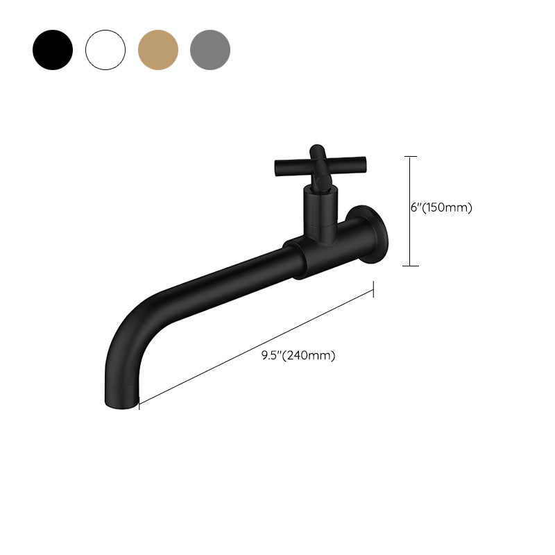 Modern Wall Mount Bathroom Faucet Cross Handle