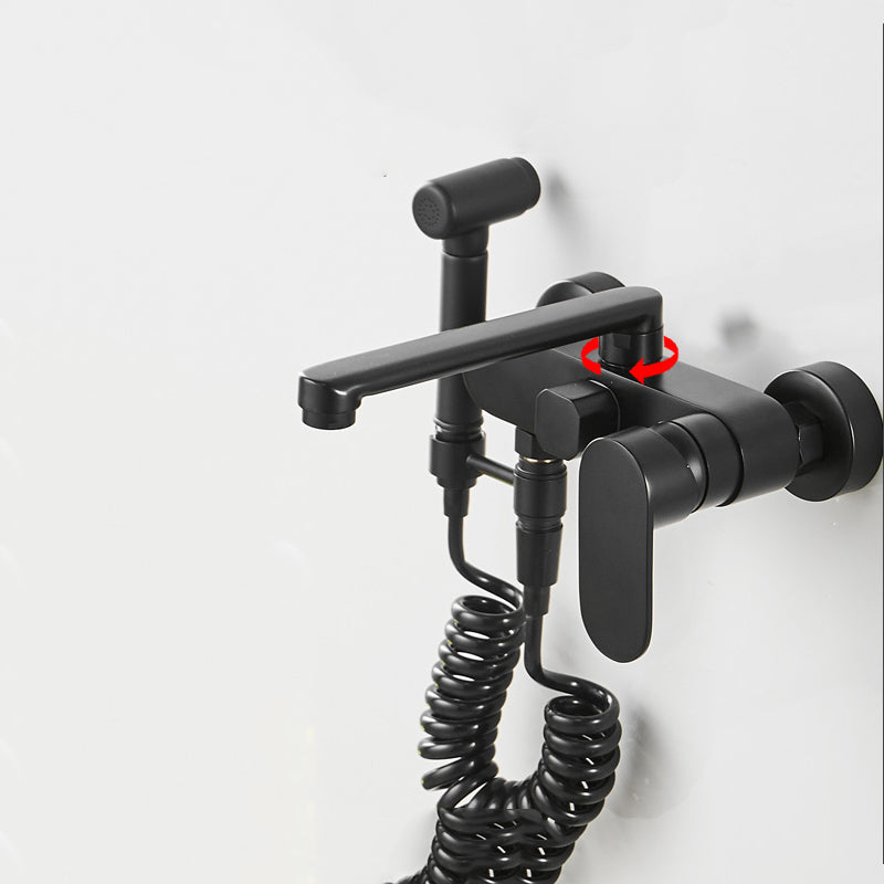 Modern Chrome Bathtub Faucet Handle