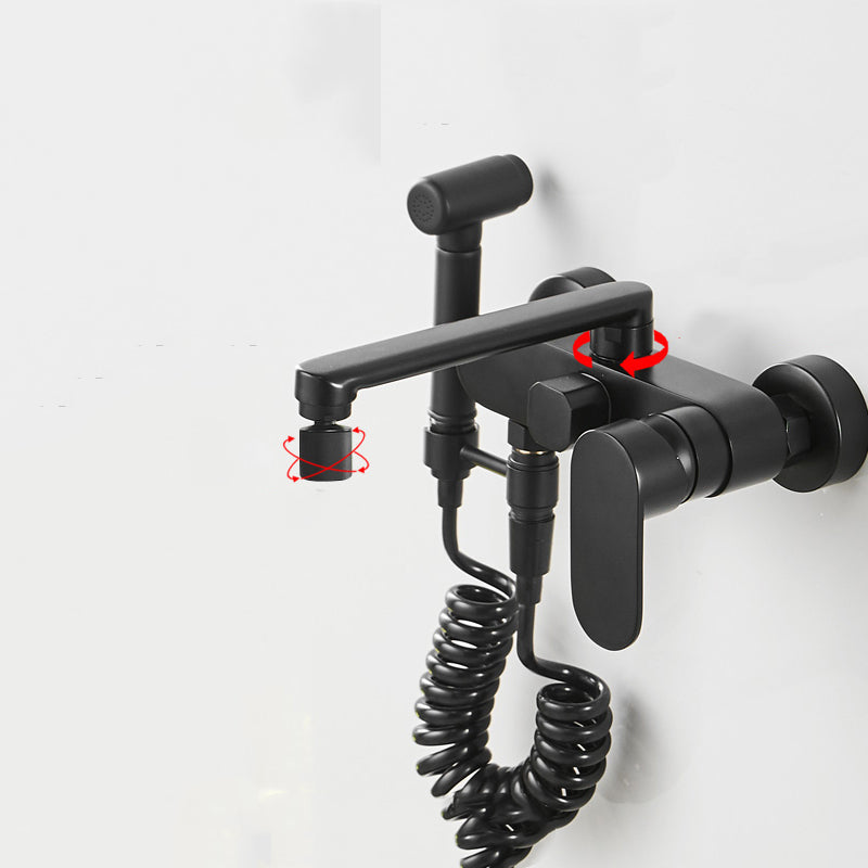 Modern Chrome Bathtub Faucet Handle