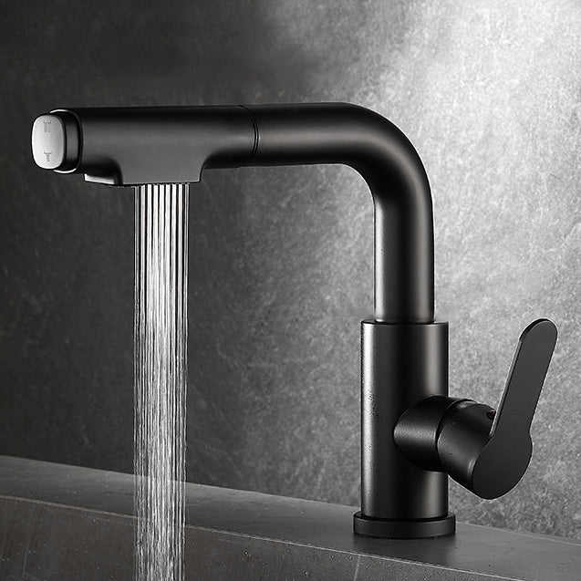 Stylish Kitchen Sink Faucet Pull Down Brass Bathroom Faucet