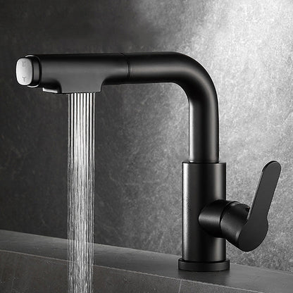 Stylish Kitchen Sink Faucet Pull Down Brass Bathroom Faucet