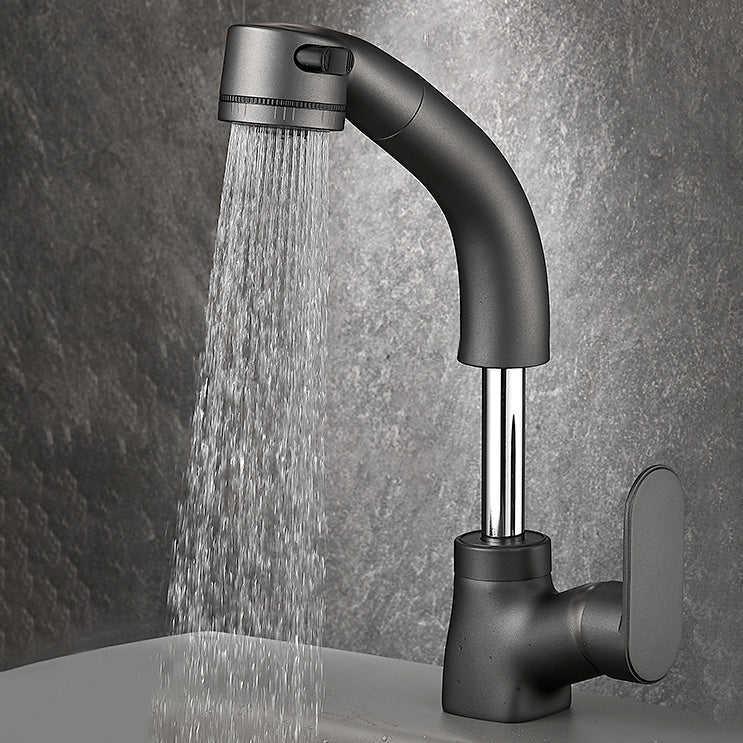 Stylish Kitchen Sink Faucet Pull Down Brass Bathroom Faucet