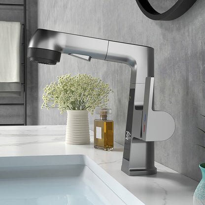 Stylish Kitchen Sink Faucet Pull Down Brass Bathroom Faucet