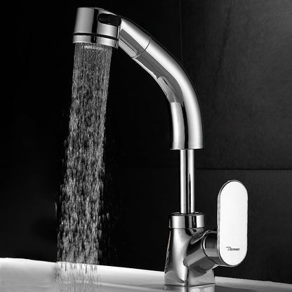 Stylish Kitchen Sink Faucet Pull Down Brass Bathroom Faucet - Yeezlab