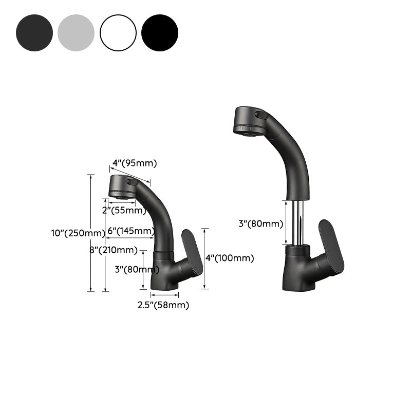 Stylish Kitchen Sink Faucet Pull Down Brass Bathroom Faucet