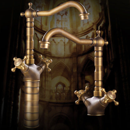 Modern Cross Handle Sink Faucet for Bathtub