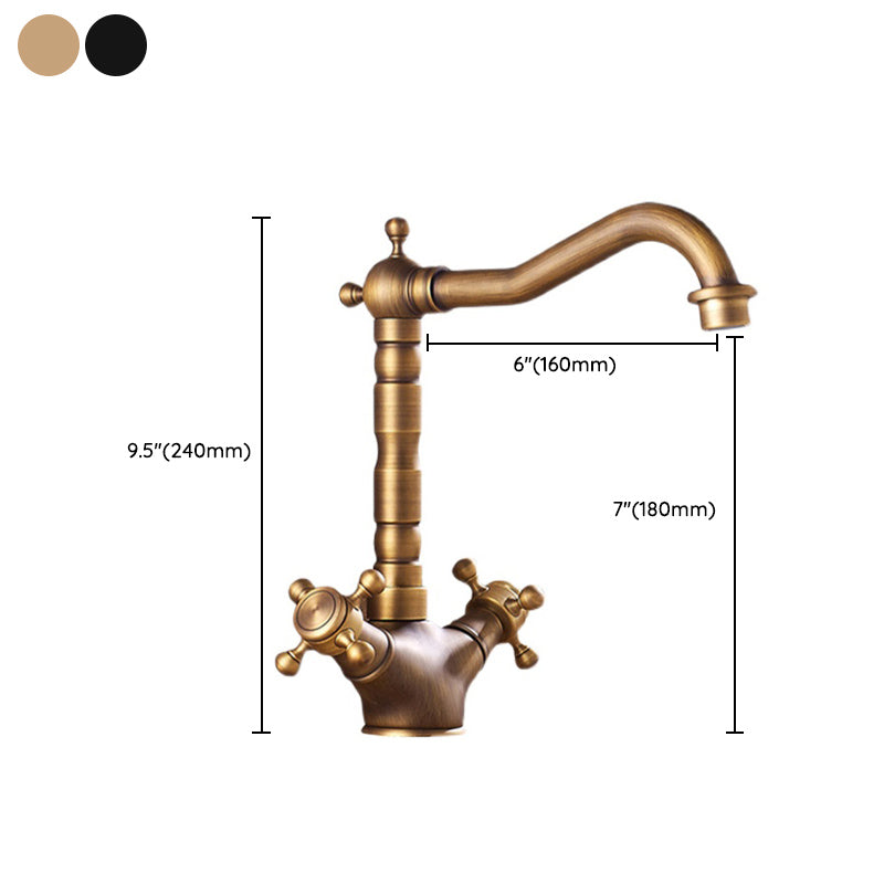 Modern Cross Handle Sink Faucet for Bathtub