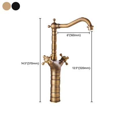 Modern Cross Handle Sink Faucet for Bathtub