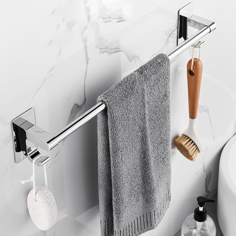 Sleek Chrome Bathroom Shelf Stainless Steel Accessory Set