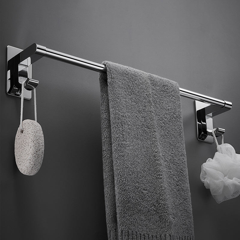 Sleek Chrome Bathroom Shelf Stainless Steel Accessory Set