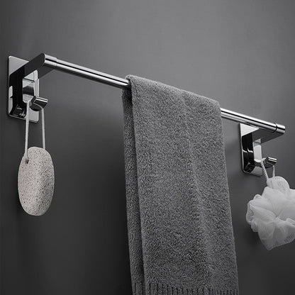 Sleek Chrome Bathroom Shelf Stainless Steel Accessory Set