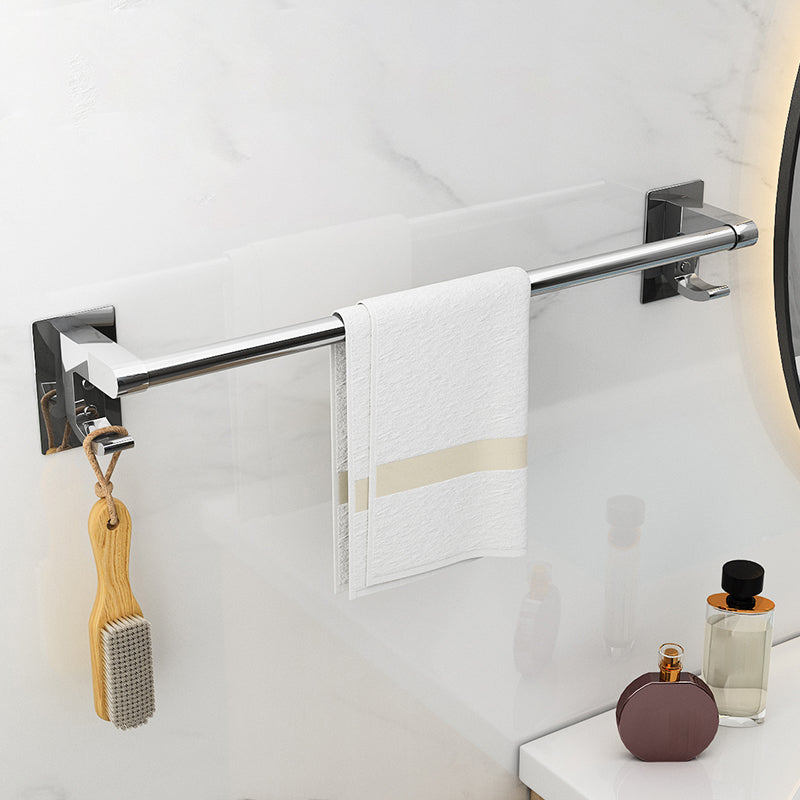 Sleek Chrome Bathroom Shelf Stainless Steel Accessory Set