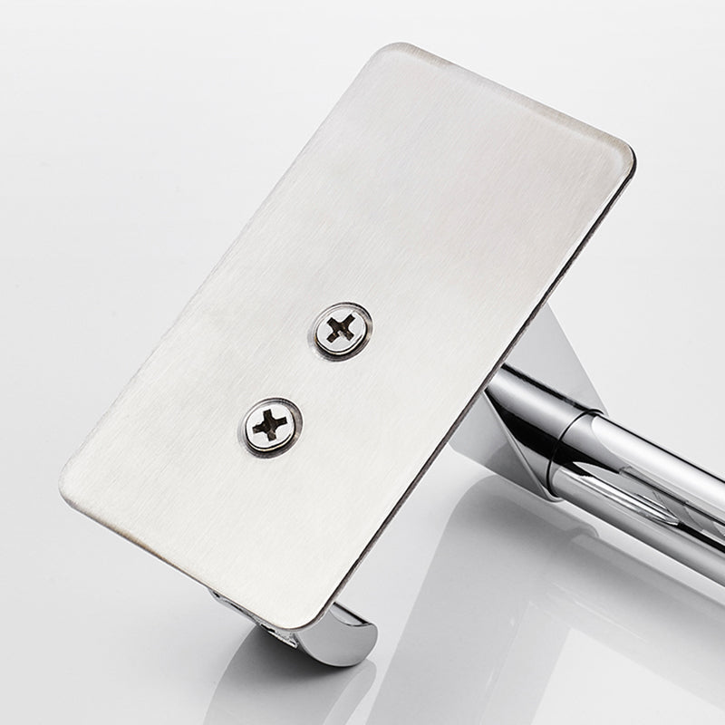 Sleek Chrome Bathroom Shelf Stainless Steel Accessory Set