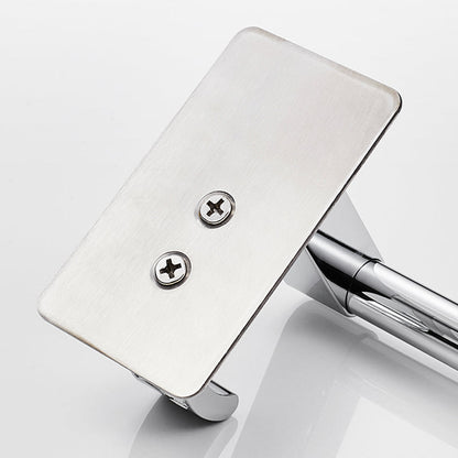 Sleek Chrome Bathroom Shelf Stainless Steel Accessory Set
