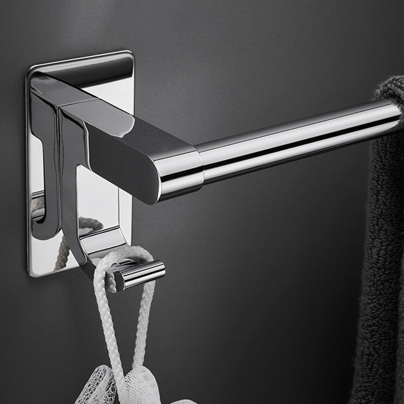 Sleek Chrome Bathroom Shelf Stainless Steel Accessory Set