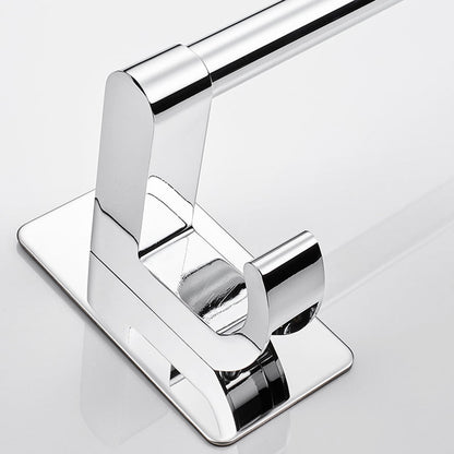 Sleek Chrome Bathroom Shelf Stainless Steel Accessory Set