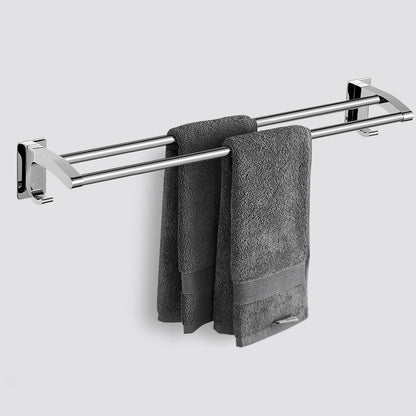 Sleek Chrome Bathroom Shelf Stainless Steel Accessory Set