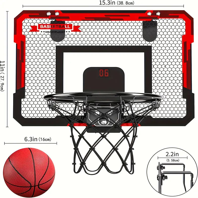 Electronic Basketball Hoop Door System