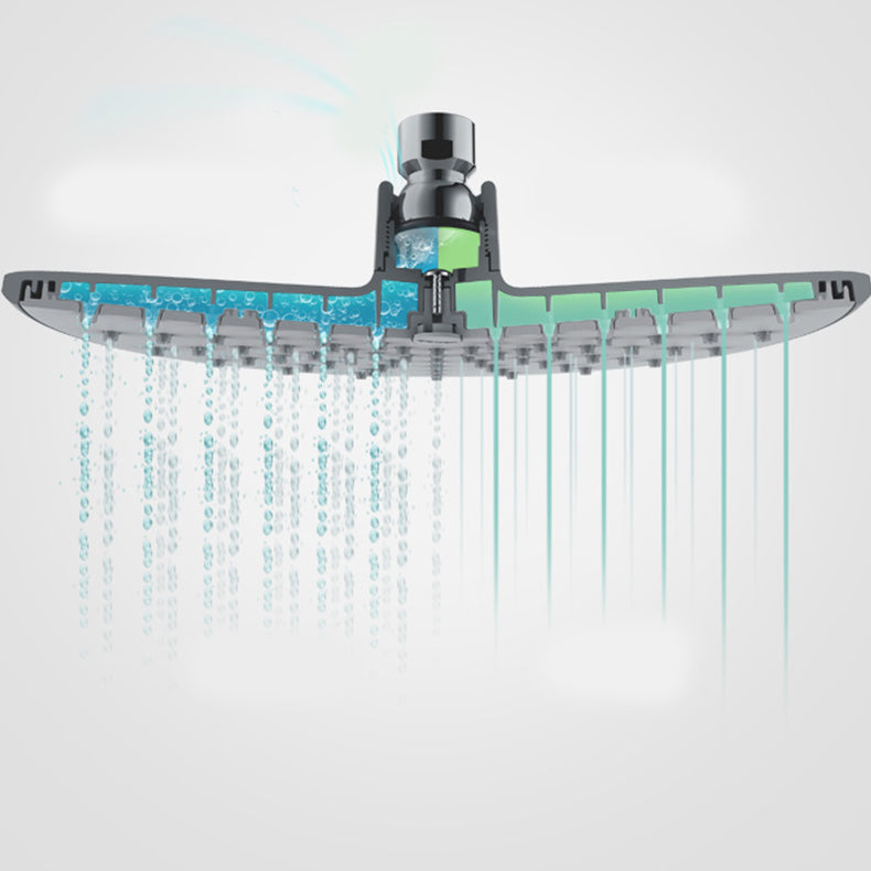 Luxurious Chrome Round Shower Head Set for Bathroom