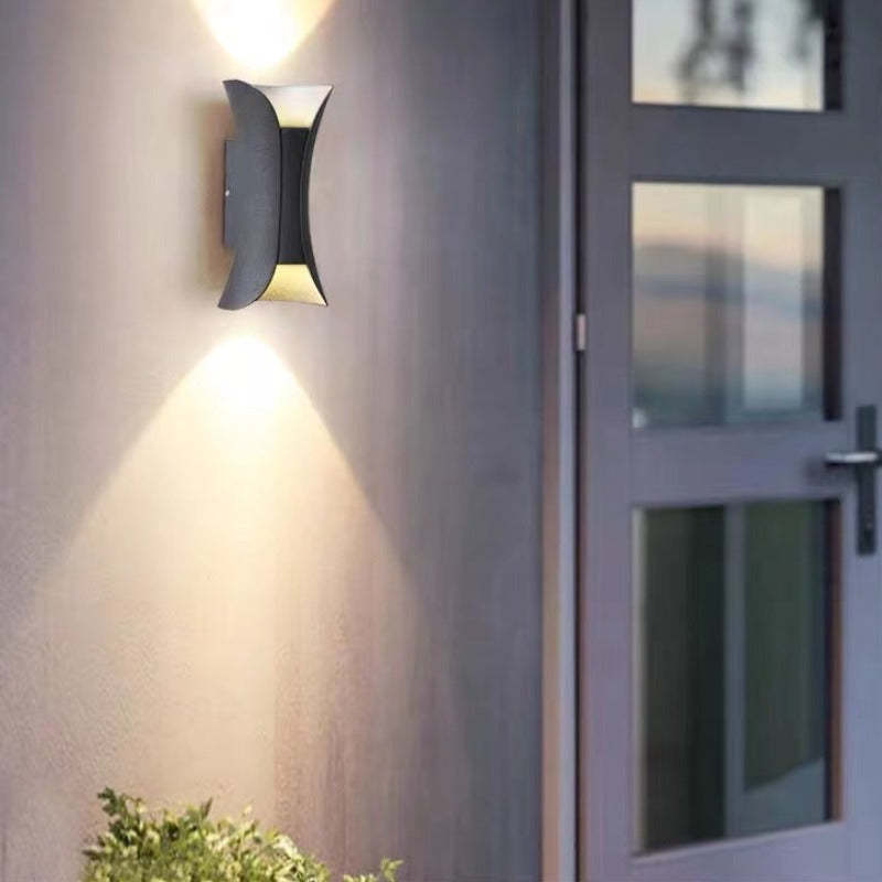 Contemporary Steel Outdoor Wall Light